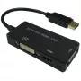 12993153, 0,1 m, DisplayPort, VGA D-Sub + HDMI + DVI, Męski, Żeński, Prosty