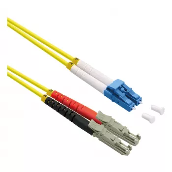 ROLINE kabel światłowodowy duplex 9/125um OS2 - LSH APC / LC UPC - LSOH - żółty - 1 m