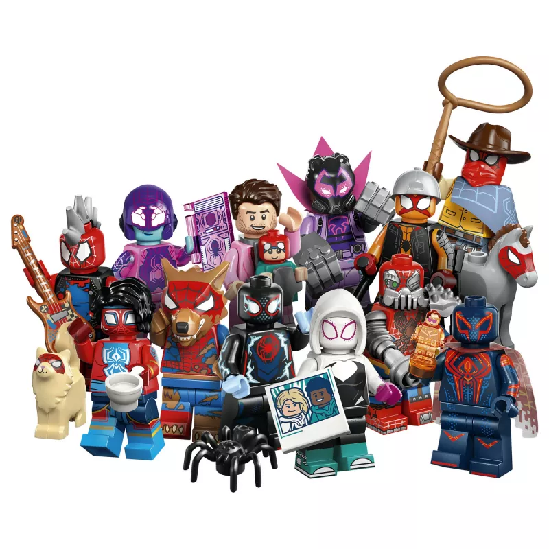 71050 Minifigures Spider Man: Across the Spider-Verse, zabawka konstrukcyjna, asortyment mieszany, jedna figurka
