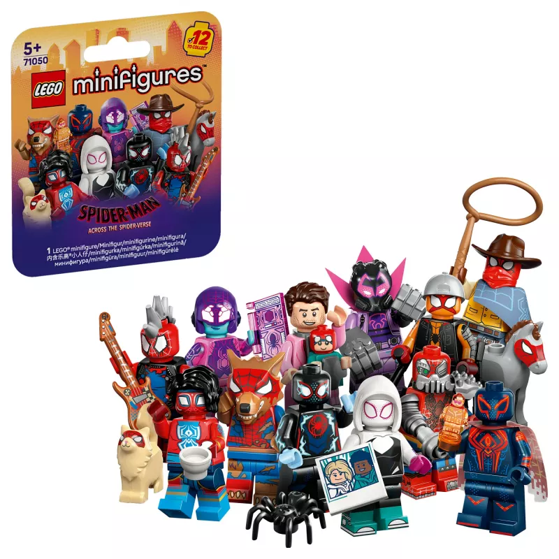 71050 Minifigures Spider Man: Across the Spider-Verse, zabawka konstrukcyjna, asortyment mieszany, jedna figurka