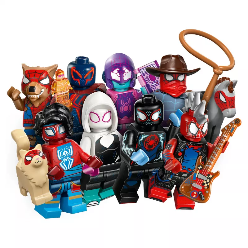 71050 Minifigures Spider Man: Across the Spider-Verse, zabawka konstrukcyjna, asortyment mieszany, jedna figurka