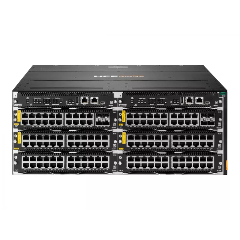 HPE Aruba Networking CX 5420 20p 10M/100M/1G Class4 PoE 4p SFP+ 1G/10G LRM Module - Switch - L3 - zarządzany - 20 x 10/100/1000 (PoE Class 4) + 4 x 1 Gigabit / 10 Gigabit SFP+ - Lufts