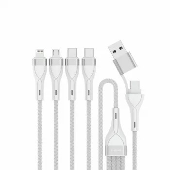 4smarts 541024 Kabel USB 1,2 m USB A/USB C USB C/Micro USB-A/Lightning Biały (541024)