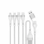 4smarts 541024 Kabel USB 1,2 m USB A/USB C USB C/Micro USB-A/Lightning Biały (541024)