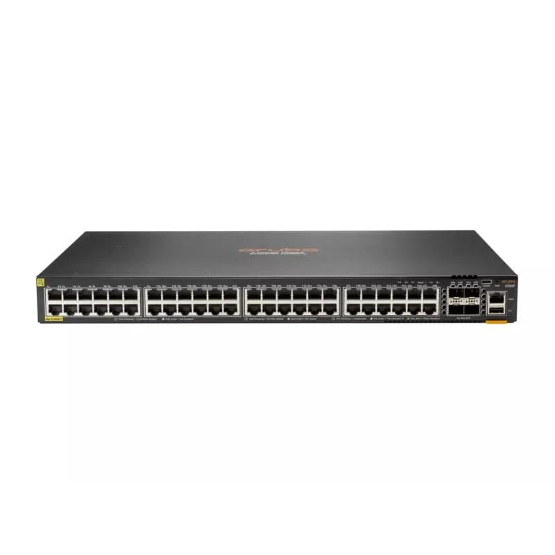 HPE Aruba 6300F - Switch - L3 - zarządzany - 48 x 10/100/1000 (PoE+) + 4 x 50 Gigabit Ethernet SFP56 - do montażu w szafie rack - PoE+ - zgodny z TAA