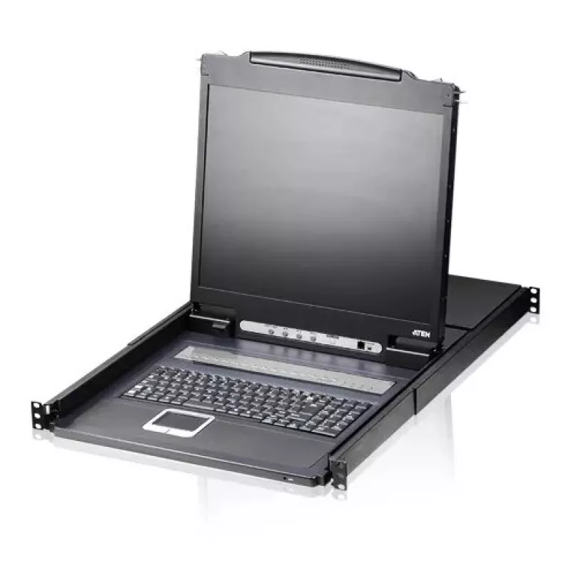 Przełącznik KVM ATEN CL1308N montaż w szafie Rack czarny