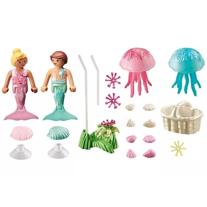 Zestaw figurek Princess Magic 71504 Mermaid Kids with Jellyfish