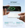 Przenośna ładowarka Anker A1665H21 5000mAh cienki biały