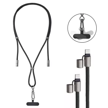 Kabel USB-C do USB-C 1,65M/PASEK Czarny 7991000 Intenso