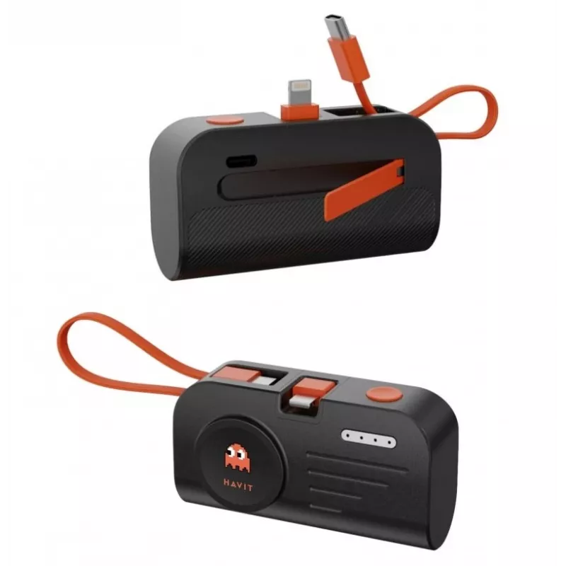 Zestaw podróżny Havit STK011 EU Ładowarka Powerbank Kabel USB-C Wiatraczek ręczny