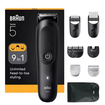 Maszynka do włosów Braun AIO5540 Czarny Litowo-jonowa 120 min