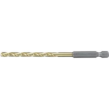 Makita D-14956 HSS TiN wiertło kręte do metalu 1 szt. 4,2 mm Długość całkowita 95 mm Powlekane tytanem 1/4 cala