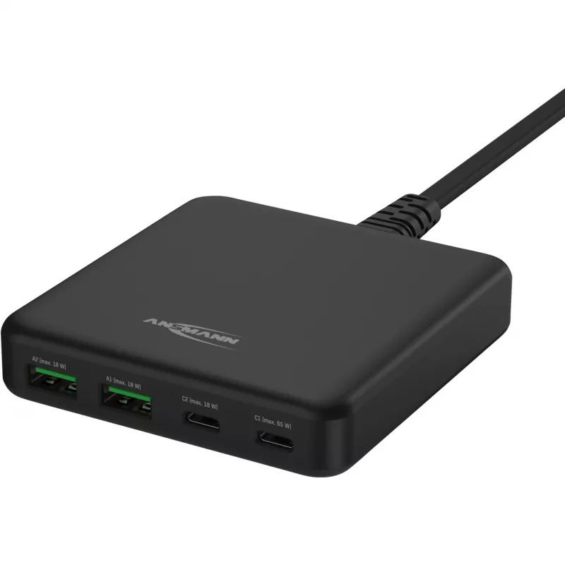 USB-Charger Desktop Charger DC465PD (czarny, 65 W, PD, Quick Charge 3.0)