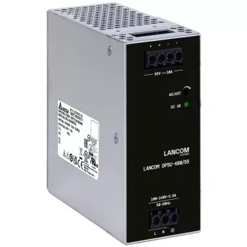 Zasilacz Lancom Systems LANCOM DPSU-480/55 — 480 W, AC 100–240 V, TS35 DIN, czarny/stalowy