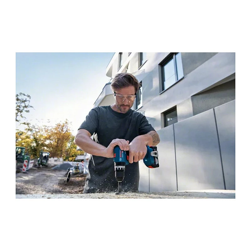 Bosch GSB 18V-45 Professional - Wiertarko-wkrętarka udarowa - Akumulatorowa - 2 prędkości - Klucz uchwytowy 13 mm - 45 N·m - 2 akumulatory - 18 V (06019K3303)