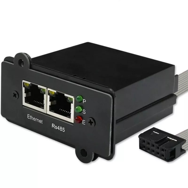 Moduł zarządzania siecią SNMP QOLTEC 50398 do monitorowania i sterowania UPS