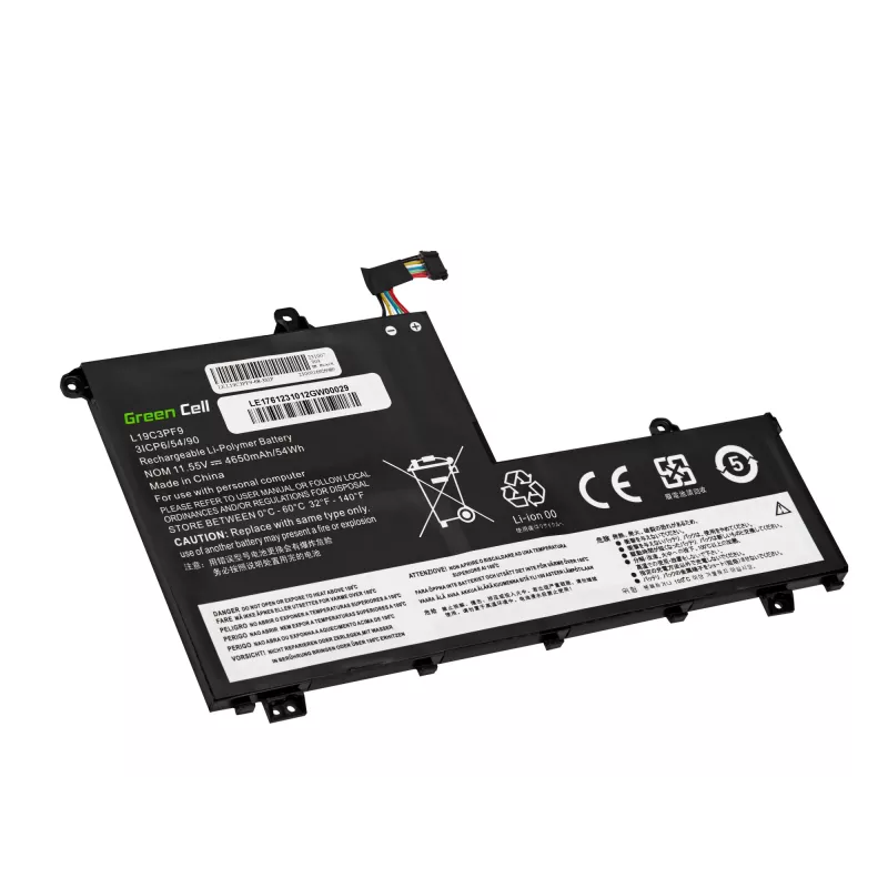 Bateria zielony Cell do Lenovo ThinkBook 14-IIL 14-IML 15-IIL 15-IML — 11,1 V 45 Wh (modele L19C3PF1 L19D3PF1 L19L3PF8 L19M3PF1)