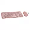 Logitech Pebble 2 Combo Klawiatura Mysz w zestawie Uniwersalna RF Wireless + Bluetooth QWERTZ Niemiecki Różowy (920-012205)