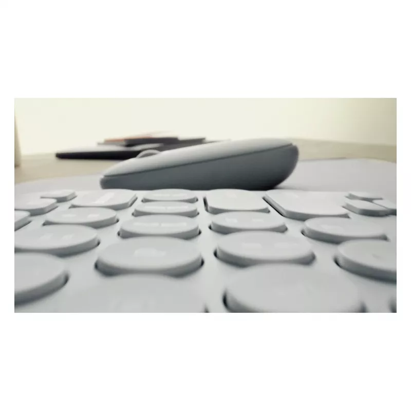 Logitech Pebble 2 Combo Klawiatura Mysz w zestawie Uniwersalna RF Wireless + Bluetooth QWERTZ Niemiecki Różowy (920-012205)