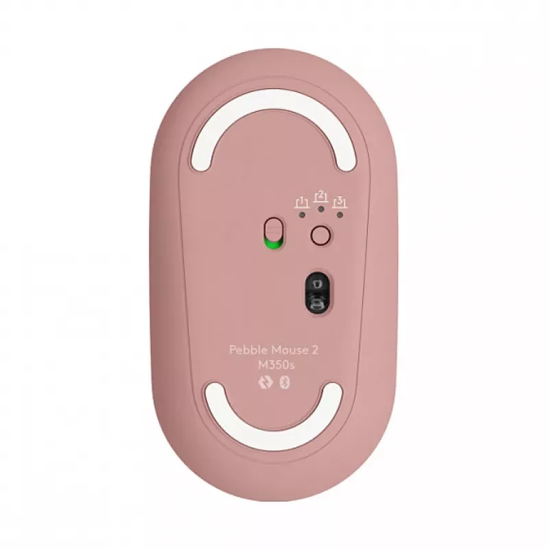 Logitech Pebble 2 Combo Klawiatura Mysz w zestawie Uniwersalna RF Wireless + Bluetooth QWERTZ Niemiecki Różowy (920-012205)