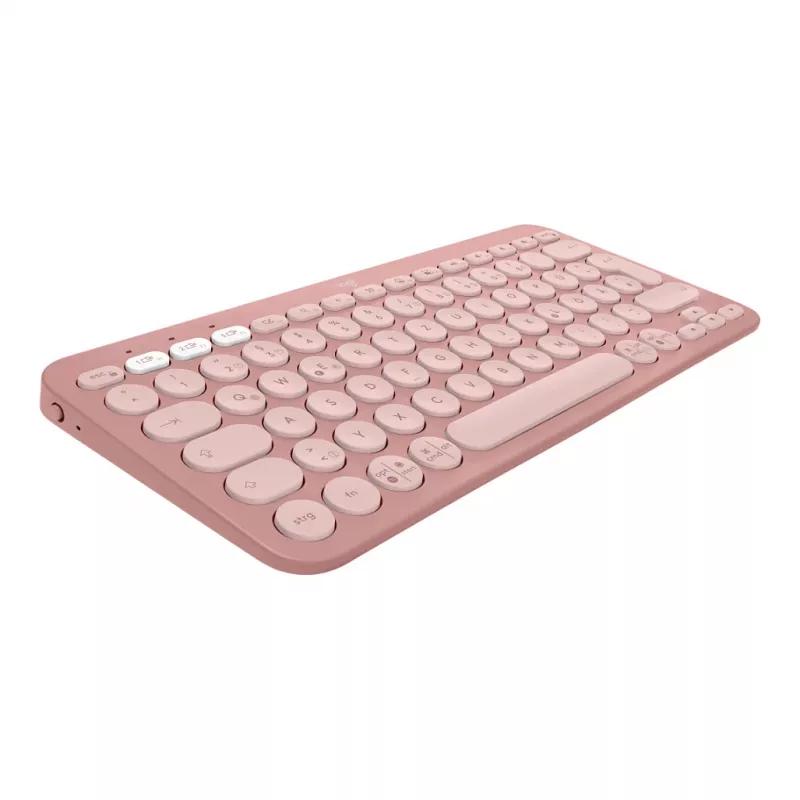 Logitech Pebble 2 Combo Klawiatura Mysz w zestawie Uniwersalna RF Wireless + Bluetooth QWERTZ Niemiecki Różowy (920-012205)