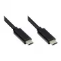 kabel do ładowania i transmisji danych USB 3.1 (Gen.1), wtyk USB-C™ odwracalny, CU, czarny, 1 m, Good Connections® (GC-M0113)