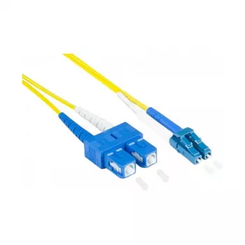 Alcasa LW-9075LS Kabel światłowodowy 7,5 m 2x LC 2x SC OS2 Żółty (LW-9075LS)