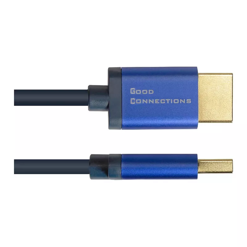 Good Connections 4521-SF010B - 1 m - HDMI Typ A (Standardowy) - HDMI Typ A (Standardowy) - 38,4 Gbit/s - Niebieski
