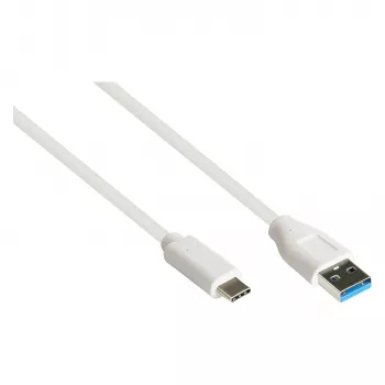 Good Connections 2831-AC005W - 0,5 m - USB A - USB C - USB 3.2 Gen 2 (3.1 Gen 2) - 10000 Mbit/s - Biały