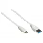 Good Connections 2831-AC005W - 0,5 m - USB A - USB C - USB 3.2 Gen 2 (3.1 Gen 2) - 10000 Mbit/s - Biały