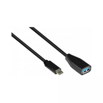 Good Connections 2811-OTG - 0,1 m - USB C - USB A - USB 3.2 Gen 1 (3.1 Gen 1) - 5000 Mbit/s - Czarny