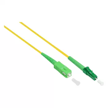 Alcasa LW-S902LASA Światłowodowy kabel 2 m LC/APC SC/APC FTTH G.652D Żółty (LW-S902LASA)