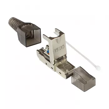 Good Connections GC-N0147 - RJ-45 - Czarny - Srebrny - Przezroczysty - Męski - prosty - Cat6a - S/UTP (STP)