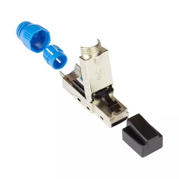 Good Connections Wtyczka RJ45 kat. 8.1 beznarzędziowa do montażu w terenie STP ekranowana metalowa - Kabel - Sieć
