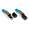 Good Connections Wtyczka RJ45 kat. 8.1 beznarzędziowa do montażu w terenie STP ekranowana metalowa - Kabel - Sieć