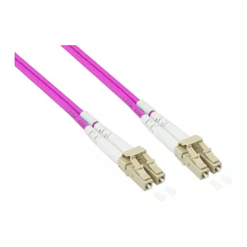 Patchkabel LWL Duplex OM4 PANZERKABEL (Multimode, 50/125) LC/LC, LSZH, Stahlarmierung und Nagetiersc (LW-P810LC4)