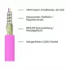 Alcasa LW-P820LC4 Kabel światłowodowy 20 m LC/UPC OM4 Cappuccino - Fioletowo - Biały (LW-P820LC4)