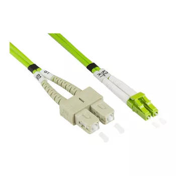 Alcasa LW-8005LS5 kabel światłowodowy 0,5 m LSZH OM5 LC SC zielony (LW-8005LS5)