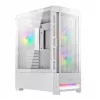 Obudowa PC Cougar COUGAR Airface RGB Midi Tower biała — 230×386×491 mm, obsługa 3×120/140 mm przód, 1×120 mm tył, dyski 2.5/3.5 cala