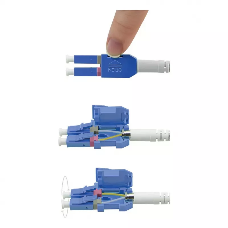 ROLINE LWL-Cable UNIBOOT Single Mode 9/125µm OS2 LC Duplex 0.5m - Kabel - Światłowód jednomodowy