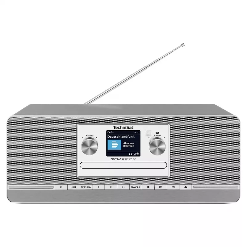 TechniSat DIGITRADIO 372 CD BT kuchenny analogowy i cyfrowy Antracyt, Srebrny
