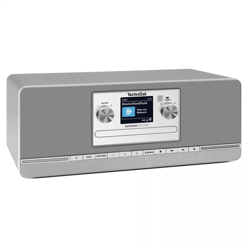 TechniSat DIGITRADIO 372 CD BT kuchenny analogowy i cyfrowy Antracyt, Srebrny