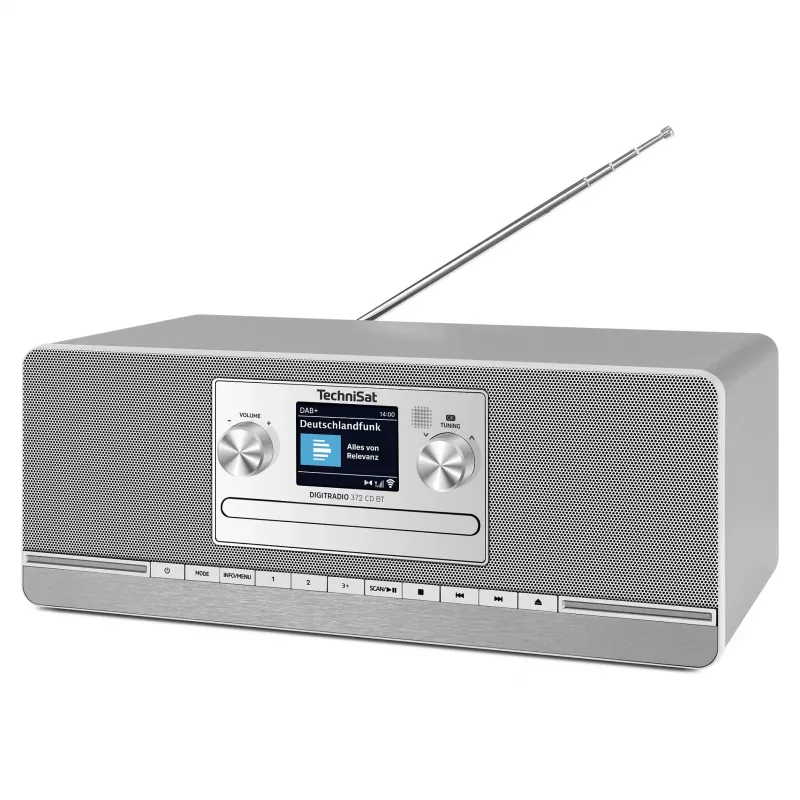 TechniSat DIGITRADIO 372 CD BT kuchenny analogowy i cyfrowy Antracyt, Srebrny