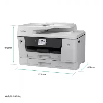 Wielofunkcyjna Drukarka Atramentowa Brother MFC-J6960DW — A3, 1200 x 4800 dpi, 31 stron/min, Wi‑Fi, Ethernet, Dupleks