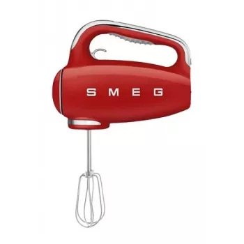 Mikser ręczny Smeg HMF01RDEU w stylu retro lat 50., czerwony