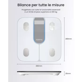 Waga łazienkowa smart RENPHO Elis 1C A033 biała PEU-R-A033-W PEURA033W (PEU-R-A033-W)