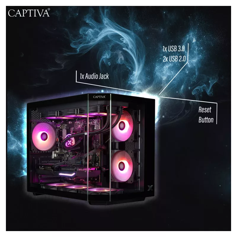 PC CAPTIVA R90-031 Ryzen 7 5700X 32GB 1TB SSD RTX5070 Windows 11
