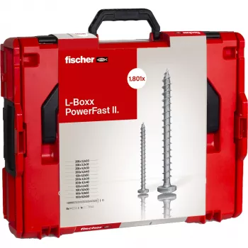 Fischer PowerFast II L-BOXX zestaw wkrętów z łbem stożkowym (568480)
