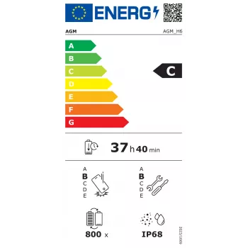 Wytrzymały smartfon Beafon AGM H6 — 6,56 cala (16,7 cm), Unisoc T606 1,6 GHz, 8 GB RAM, 256 GB, 50 MP, 4900 mAh, Dual SIM, Android 13, IP68/IP69K