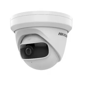 Kopułkowa kamera IP Hikvision DS-2CD2345G0P-I — Wewnętrzna, 4 MP (2688×1520), obiektyw stałoogniskowy 1,68 mm, obrót 360°, montaż sufitowy/ścienny, przewodowa